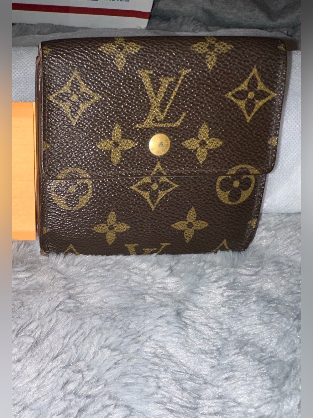 Louis Vuitton Monogram Wallet in Brown and Gold